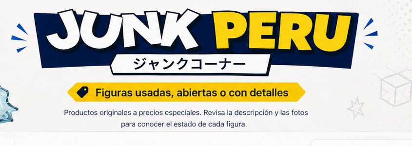 Logo de JUNK PERU y texto de apoyo